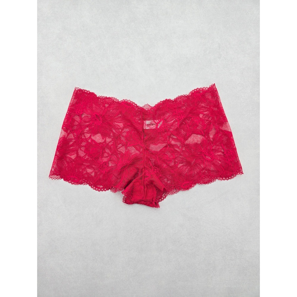 Lace Red Panty Lace‎ Dainty Whimsy Sexy Goth Fairy Coquette Bridal XL 16/18